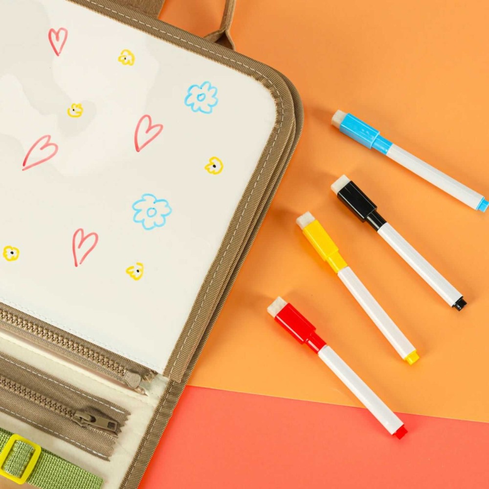 Busy Board Montessori, Carte senzorială Portabilă cu Activități Educative și Interactive, Dinozauri 11