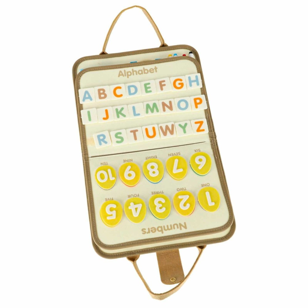 Busy Board Montessori, Carte senzorială Portabilă cu Activități Educative și Interactive, Dinozauri 16