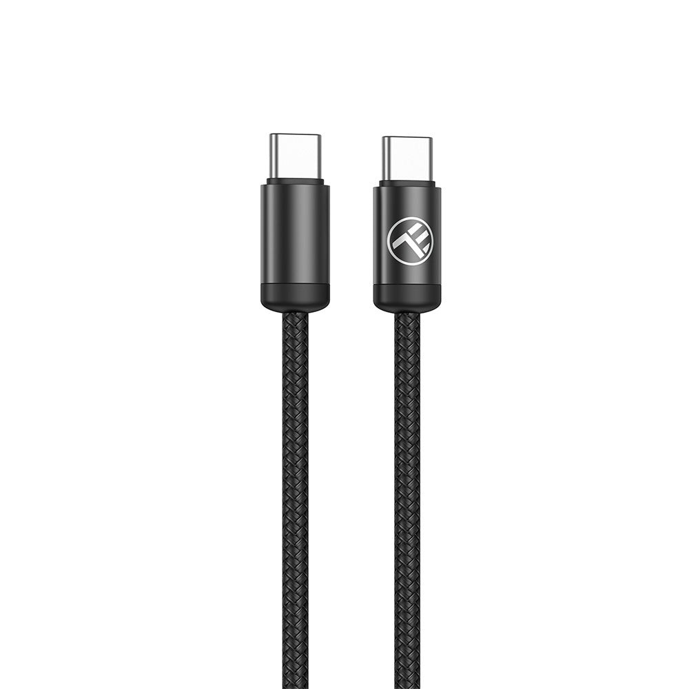 Cablu date și încărcare rapidă Tellur Minimalist USB-C to USB-C, 60 W, 1 m, negru 2