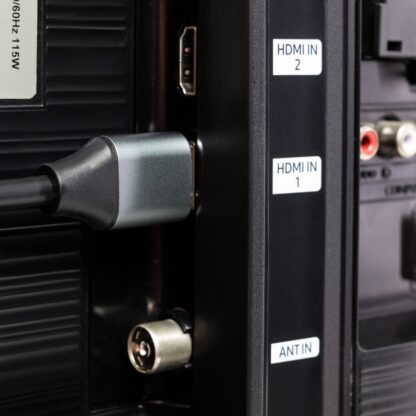 Cablu High Speed HDMI 2.0 Tellur, 4K, 18Gbps, tată-tată, Ethernet, aurit, 5m, negru 5