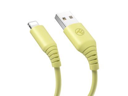Cablu silicon Tellur USB to Lightning, 3A, 1m, galben 2