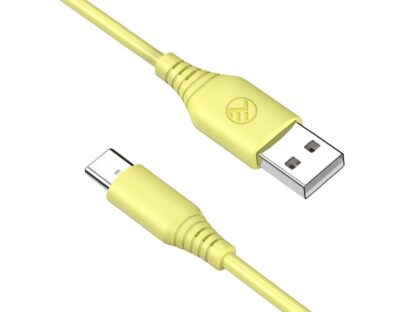 Cablu silicon Tellur USB to Type-C, 3A, 1m, galben 3
