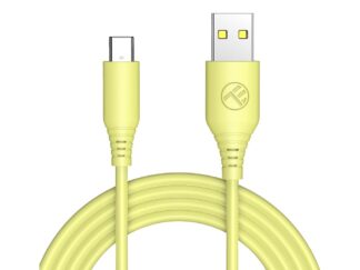 Cablu silicon Tellur USB to Type-C, 3A, 1m, galben