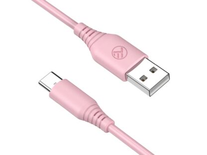 Cablu silicon Tellur USB to Type-C, 3A, 1m, roz 3