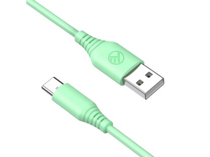 Cablu silicon Tellur USB to Type-C, 3A, 1m, verde 3
