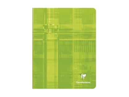 Caiet A5+ (16,5 x 21 cm) capsat, 36 file, Clairefontaine, matematică 10 x 10 mm verde