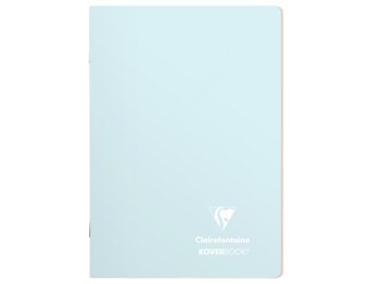 Caiet capsat A5, 48 file, Colecția 1951, Koverbook, Clairefontaine Ice blue