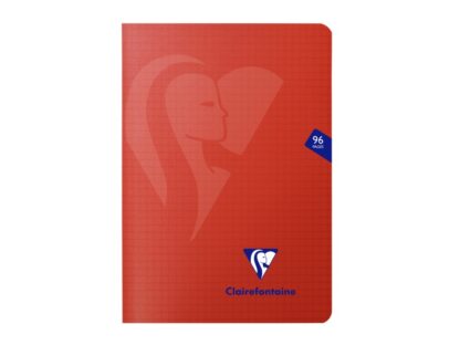 Caiet capsat A5, 48 file, Colecția Mimesys, Clairefontaine roșu