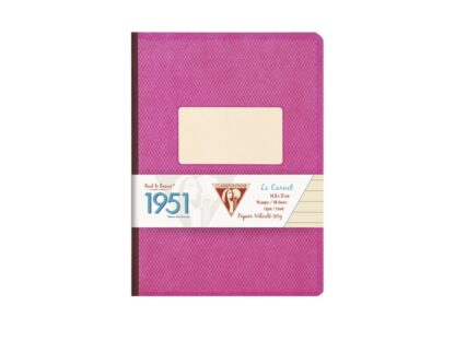 Caiet capsat A5, 96 file, Colecția 1951, Clairefontaine roz
