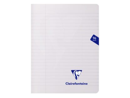 Caiet capsat A5+, 48 file, Colecția Mimesys, Clairefontaine alb