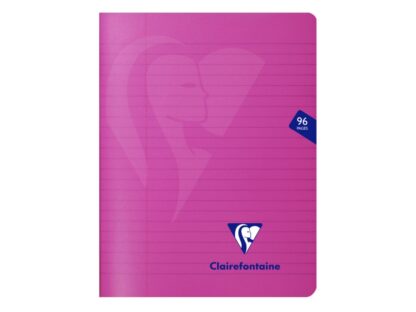 Caiet capsat A5+, 48 file, Colecția Mimesys, Clairefontaine mov