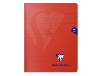 Caiet capsat A5+, 48 file, Colecția Mimesys, Clairefontaine roșu