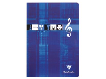 Caiet Clairefontaine Muzică albastru