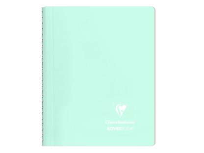 Caiet cu spiră A5, 80 file, Colecția Koverbook, Clairefontaine Mint