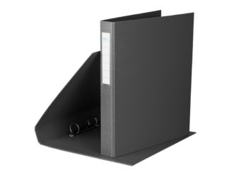 Caiet mecanic A4 plastifiat cu 2 inele negru