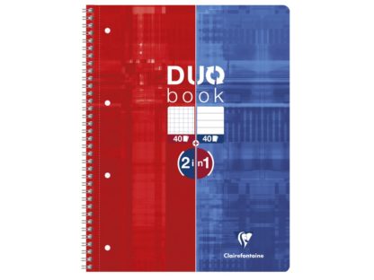 Caiet reversibil cu spiră Duo book, Clairefontaine față