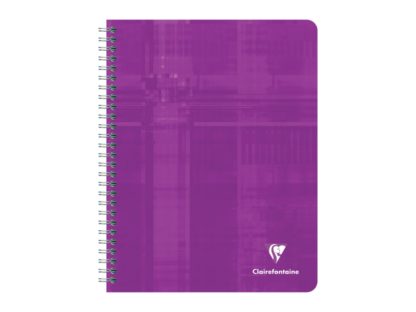 Caiet cu spirală Metric Clairefontaine, 112 file mov