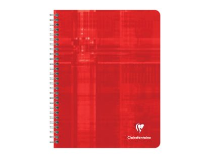 Caiet cu spirală Metric Clairefontaine, 112 file roșu