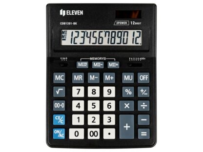 Calculator de birou 12 digiți, 205 x 155 x 35 mm, Eleven CDB1201-BK 1