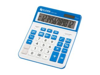Calculator de birou 12 digiți, 206 x 155 x 35 mm, Eleven CDC120 alb-albstru