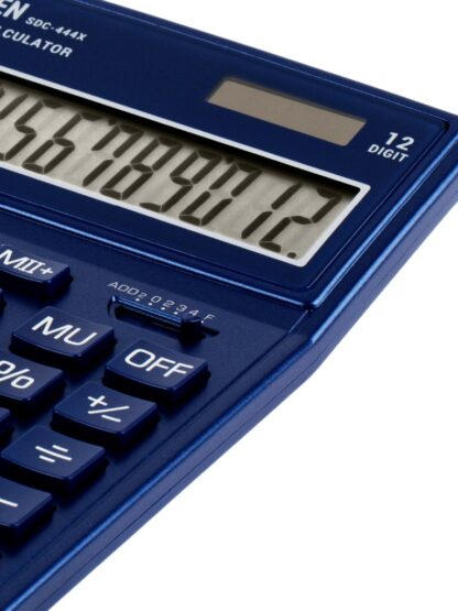 Calculator de birou 12 digiți, 204 x 155 x 33 mm, Eleven SDC-444XR albastru 2