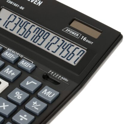 Calculator de birou 16 digiți, 205 x 155 x 35 mm, Eleven CDB1601-BK 3