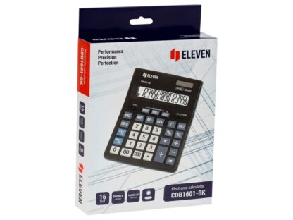 Calculator de birou 16 digiți, 205 x 155 x 35 mm, Eleven CDB1601-BK 5