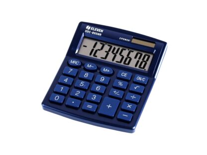 Calculator de birou 8 digiți , 120 x 105 x 21 mm, Eleven SDC-805 albastru