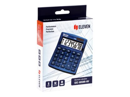 Calculator de birou 8 digiți , 120 x 105 x 21 mm, Eleven SDC-805 albastru 5
