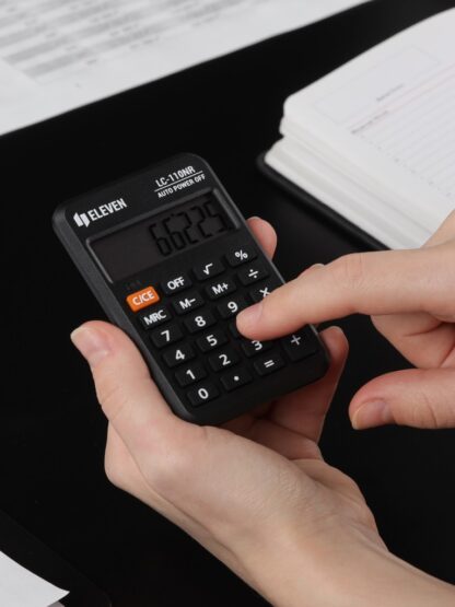 Calculator de buzunar 8 digiți, 88 x 58 x 11 mm, Eleven LC-110NR 4