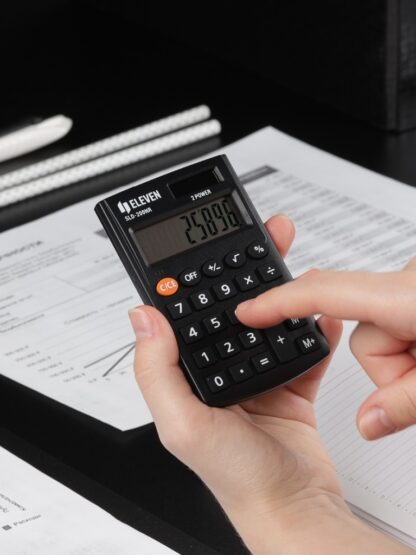Calculator de buzunar 8 digiți, 98 x 62 x 10 mm, Eleven SLD-200NR 4
