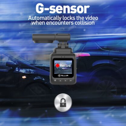 Cameră auto Tellur Dash Patrol DC2, FullHD 1080P, GPS, Black 8