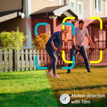 Cameră exterior WiFi Tellur Smart, 3MP, UltraHD, Autotracking, PTZ, Alb 3