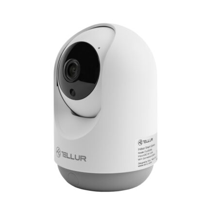 Cameră Interior WiFi Tellur Smart, 3MP, UltraHD, Autotracking, PTZ, Alb 2