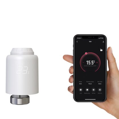 Cap termostatic WiFi Tellur Smart, RVSH1, LED, Alb 2