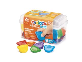 Carioca Baby 1+ creioane cerate Teddy 48 buc/cuttie
