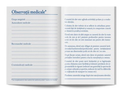 Carnet de elev pentru clasele I-IV 6