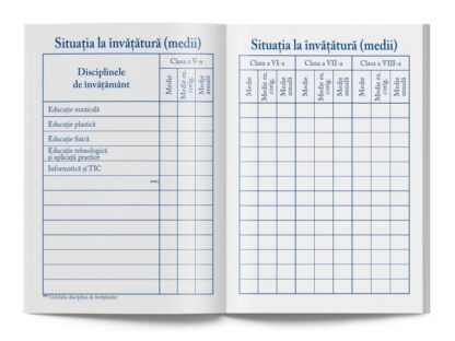 Carnet de elev pentru clasele V-VIII 3