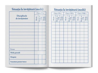 Carnet de elev pentru clasele V-VIII 4
