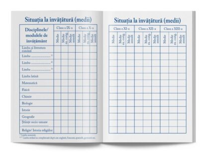 Carnet de elev pentru liceu 2