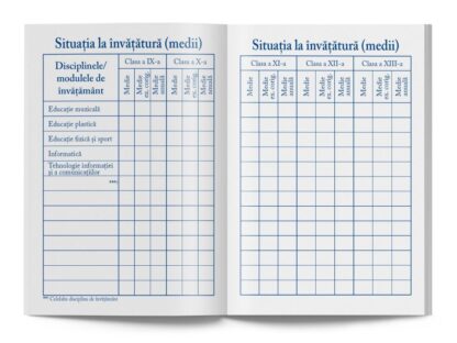 Carnet de elev pentru liceu 3