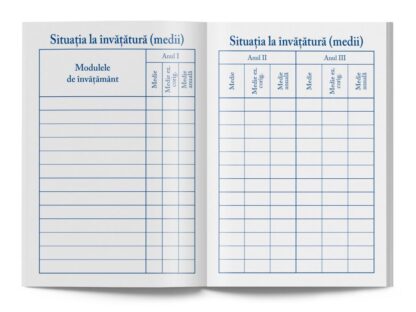 Carnet de elev pentru școala postliceală 2