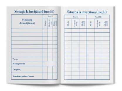 Carnet de elev pentru școala postliceală 3
