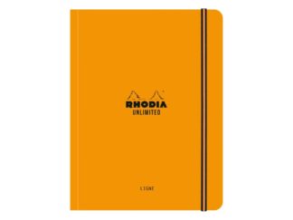 Carnet nedatat A5+, 16 x 21 cm, 60 file, Rhodia Unlimited, orange dictando