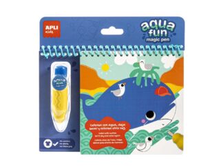 Carte de colorat Aqua FUN Magic Animale Marine include Magic Pen