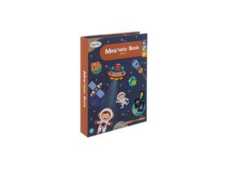 Carte magnetică, Spațiul Cosmic, Joc Puzzle cu 50 Piese Magnetice, STEAM