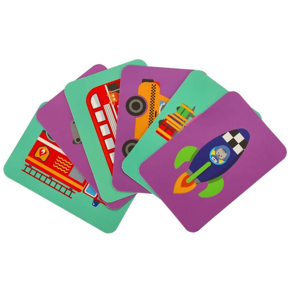 Carte magnetică, Transport, Joc Puzzle cu 66 Piese Magnetice, STEAM 7