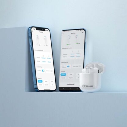 Căști Bluetooth Tellur Aura True Wireless, APP, alb 2