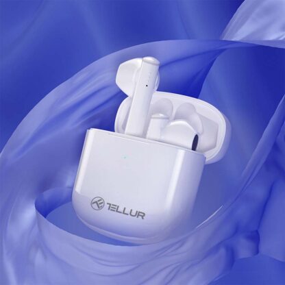 Căști Bluetooth Tellur Aura True Wireless, APP, alb 5