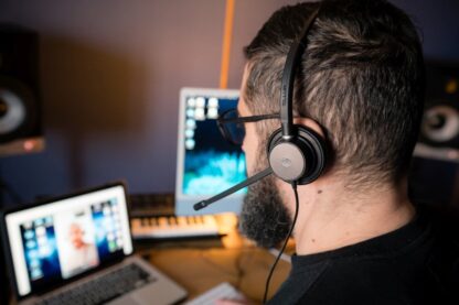 Căști cu fir call center Tellur Voice 320, binaural, USB, negru 7